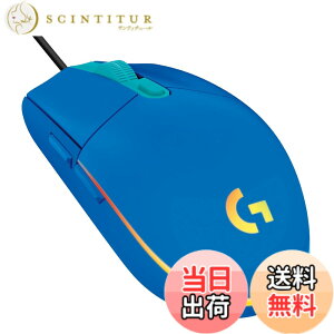 �y���������zLogicool G �Q�[�~���O�}�E�X G203 �L�� �Q�[�~���O �}�E�X USB �ڑ� G203-BL �y�� 85g LIGHTSYNC RGB 6�v���O�����{�^�� �u���[ PC windows mac �������K�i �y �t�@�C�i���t�@���^�W�[ XIV ����