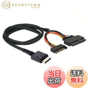 �y���������zchenyang PCIe 4.0 SFF-8611 to SFF-8639 �P�[�u�� SATA�d���t�� U.2 SFF-8639 NVME SSD �}�U�[�{�[�h �����g�� 1.64�t�B�[�g/0.5M