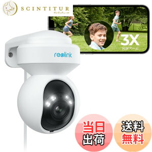 �y���������zReolink �h�ƃJ���� ���O 3�{���w�Y�[�� WiFi 2.4/5GHz�Ή� 500����f �����ǔ� �l/�ԗ�/�������m PTZ 360°�S���� �J���[�Î� ���C�����X �Ď��J���� �����Њd �^�C�����v�X �Z���T�[���C