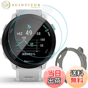 �y���������zMiimall�y�J�o�[+�t�C����*2�z�Ή�Garmin(�K�[�~��) ForeAthlete 55/ForeAthlete 158 �P�[�X TPU�ގ� �K�[�~�� ForeAthlete 55 �t�B���� �����h�~ Garmin ForeAthlete 158 �J�o�[ �w��h�~ �ȒP�\�t �y�� ��
