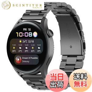 �y���������zFor garmin forerunner 265/965/Huawei Watch GT3 46mm/3 /3 Pro �o���h22mm Huawei Watch GT 46mm/GT 2 46mm/GT �����o���h ���� �����X�e�����X ���߉\ �r�W�l�X��Huawei Watch 2 Classic/2 Pro �����o���h�i�u���b