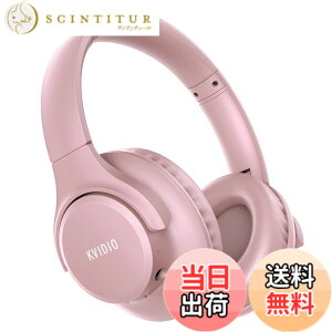 �y���������z���C�����X �w�b�h�z�� KVIDIO Bluetooth 5.4 55���ԍĐ� 40mm HD �h���C�o�[���j�b�g �I�[�o�[�C���[�w�b�h�z�� �}�C�N���� �w�b�h�z�� �L�� ���� ���p �Չ� ���^ �n���Y�t���[�ʘb��