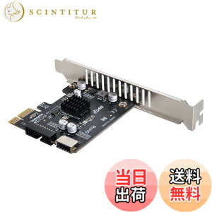 �y���������zNFHK 5Gbps Type-E USB 3.1 �t�����g�p�l���\�P�b�g& USB 3.0 - PCI-E 1X Express�J�[�h VL805�A�_�v�^�[ �}�U�[�{�[�h�p