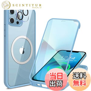 �y���������zHAUTRKBG iPhone 13 Mini �P�[�X �N���A ���ʋ����K���X 360°�S�ʕی� [MagSafe�Ή�] [�J�����t�C������] [�s�q�^�b�`] �}�O�Z�[�t ���C�����X�[�d�Ή� �ČRMIL�K�i�擾 �ϏՌ� �A�C�t�H