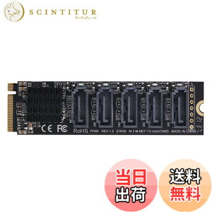 �y���������zXiwai NGFF NVME M-Key PCI Express to SATA 3.0 6Gbps 5�|�[�g �A�_�v�^�[ �R���o�[�^�[ �n�[�h�h���C�u�g���J�[�h JMB585 2280