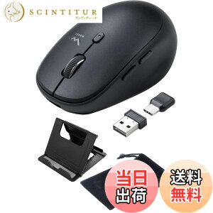 �y���������z�T�����_�C���N�g ���C�����X�}�E�X �[�d�� �É� Type-C Type-A 5�{�^�� (�߂�/�i�ރ{�^������) dpi�ؑ� �X�}�z�X�^���h���|�[�`�t�� 400-MAWC173BK