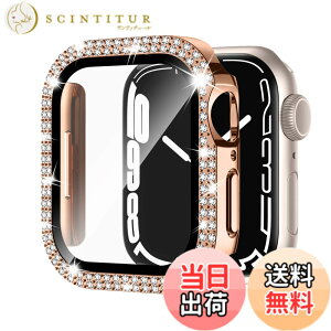�y���������zAdepoy �R���p�`�u�� Apple Watch �P�[�X 45mm �L���L�� �A�b�v���E�H�b�`�J�o�[ Series 9/8/7 �ی�t�B�����t�� �_�u���_�C�������h �s�J�s�J Apple Watch 9/8/7 �P�[�X iwatch�p ���� ������ 
