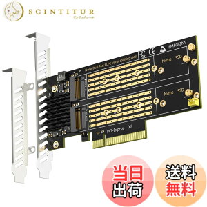 �y���������zGLOTRENDS PA21 2����M.2 PCIe �ϊ��A�_�v�^, PCIe 4.0 x8 �C���^�[�t�F�[�X, PCIe ����@�\�ɔ�Ή�, M.2 NVMe �\�t�g RAID �ɑΉ�