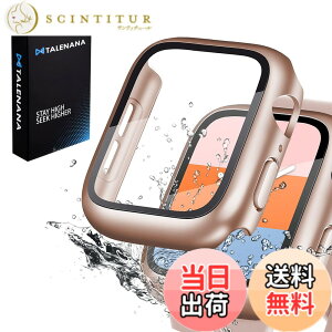 �y���������zTALENANA for Apple Watch �h���P�[�X 40mm/44mm �ی�J�o�[ �����K���X�t�B���� ��̌^ �S�ʕی� �Ռ��z�� Apple Watch Series 6/SE3/SE2/SE/5/4�Ή� PC�f�� �����ȒP �^�b�`���ǍD �A�b�v���E�H�b�`