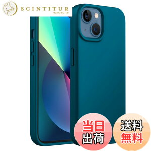 �y���������zJETech iPhone13 mini �V���R���P�[�X(5.4�C���`��p) �V���L�[�\�t�g�^�b�`�t���{�f�B�ی�P�[�X �}�C�N���t�@�C�o�[���C�j���O�t���ϏՌ��J�o�[ (�e�B�[���u���[)