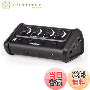 �y���������zZOOM ZHA-4 �n���f�B�w�b�h�z���A���v 4�o�� �X�e���I�~�j(3.5mm)�Ή� �Ɨ��{�����[�����~���[�g�X�C�b�`���� �|�[�^�u���݌v USB-C/�d�r�쓮�Ή�