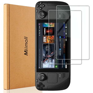 �y���������z�y2���Z�b�g�zSteam Deck �K���X�t�C���� Miimall �X�`�[���f�b�L Steam Deck�t���ی�t�B���� �����ߗ� �w��h�~ 9H�d�x �ȒP�\�t�V�[�g Stream Deck �p�t���ی�t�C���� Steam Deck �p �ی�t