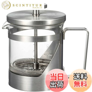 �y���������zHARIO(�n���I)�n���I�[���E7 �v���X���R�[�q�[ �ϔM�K���X �X�e�����X ���p�e��300ml �V���o�[ THSV-2-HSV