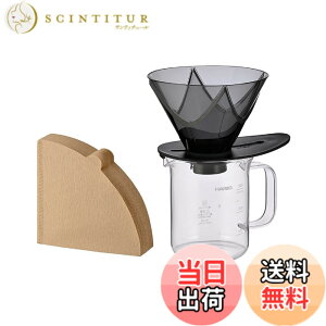 �y���������zHARIO�i�n���I�j�h���b�p�[MUGEN �T�[�o�[�Z�b�g 1-2�t�p �T�[�o�[���p�e��300ml �����u���b�N ���{�� VDMU-2018-TB