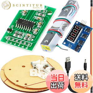 �y���������zDAOKAI HX711�d�ʃZ���T�[ADC���W���[���L�b�g+�d�q���p�f�W�^�����[�h�Z��5KG��Arduino�p�A�X�P�[���f�B�X�v���C���W���[���A3.5x1.35mm�d�����t��