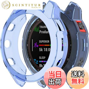 �y���������zMiimall�Ή�Garmin Epix Gen2/Epix Steel�P�[�X TPU�ގ� �\�t�g �Ռ��z�� �y�� ���^ �K�[�~�� Epix Gen2 �J�o�[ �����h�~ �����Ή� �E���ȒP Epix Gen2�ی�J�o�[ �o���p�[�i�N���A�u���[�j