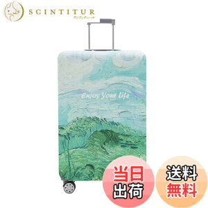 �y���������zTRAVEL KIN Travelkin �X�[�c�P�[�X�p�ו��J�o�[ Tsa���F �X�[�c�P�[�X�J�o�[�v���e�N�^�[ 18-32�C���`�̉ו��Ƀt�B�b�g, �X�v�����O(Spring), XL(29-32inch suitcase)