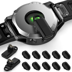 �y���������zMiimall Garmin(�K�[�~��)�p�y�ϊ��A�_�v�^�[*2+�h�o�v���O*10�zApproach S70/Forerunner 965 / 945 / 265 /vivosmart5/ ForeAthlete745/55/265/Venu Sq 2/Fenix/Approach S62/Instinct 2/2S/ForeAthlete 245/745/Venu 2/2S/2 Plus L�^