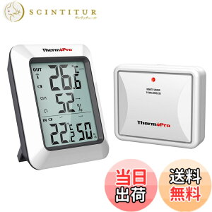 �y���������zThermoPro�T�[���v�� ���x�v �����x�v���C�����X ���O �������x�v �ō��Œቷ���x�l�\�� �����x LCD��t����� �u���|�����p�^�C�v �}�O�l�b�g�t TP-60S