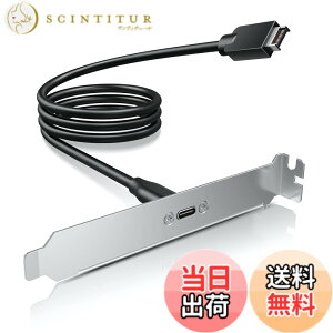�y���������zGRAUGEAR USB 3.2 Gen 2 �t�����g�p�l���w�b�_�[ USB-C Type-C ���X�����P�[�u�� �p�l���}�E���g�l�W PCI�u���P�b�g�t�� �P�[�u����50cm [G-AD-ETC-10G]