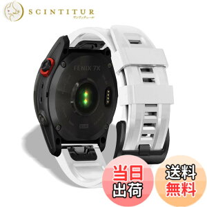 �y���������z[HeeNia] QuickFit 26mm �o���h Garmin Fenix 8 51mm/Fenix 7X Pro Solar/Garmin Instinct 2X/Fenix 7X/Fenix 6X GPS/6X Pro/6X Sapphire GPS/5X GPS/5X Plus �Ή� �V���R�� �X�g���b�v ���[�v �X�|�[�c�o���h ���v�x���g �h