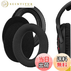 �y���������zGeekria �C���[�p�b�h Comfort �݊��� �p�b�h �[���n�C�U�[ Sennheiser GAME ONE/ZERO, PC 360/ 363D/ 373D �w�b�h�z���ɑΉ� �p�b�h �C���[/�C���[�J�b�v ���b�V���t�@�u���b�N (�u���b�N)