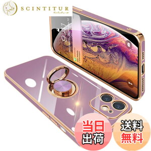 �y���������zONETIAOLONG iPhone12 Mini �p �P�[�X �����O�t�� �A�C�t�H��12Mini �����O �J�o�[ �ϏՌ� TPU ���b�L���H 360°��] �X�^���h�@�\ �ԍڃz���_�[ �X�g���b�v�z�[���t�� 5.4�C���`�i�p�[�v��