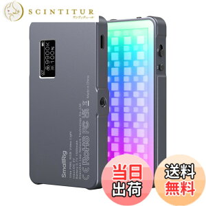 �y���������zSmallRig P96L RGB�r�f�I���C�g �|�[�^�u��LED�J�������C�g CRI 96+�����\2500K-8000K�A�[�d��LED�f�W�^��21 ��ނ̃G�t�F�N�g�ACRI 96+�AOLED �f�B�X�v���C�A�ʐ^�ƃr�f�I�̏Ɩ��A�����o�b