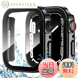 �y���������z�y2024�����ŁzILYAML for Apple Watch �P�[�X Apple Watch �P�[�X �Ή� IP68���S�h�� �o���h ���j�E�X�|�[�c��p �h���P�[�X 3D���p�G�b�W�f�U�C�� Apple Watch Series7/8/9 45mm�Ή� ����̃u���b�N