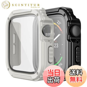 �y���������z2������ Adepoy �R���p�`�u�� Apple Watch Series 8/7 41mm �p �P�[�X ��� �A�b�v���E�H�b�`�P�[�X �S�ʕی�J�o�[ �ϏՌ� �X�|�[�c�P�[�X ���� �Ռ� �z�� ���h�~ Apple watch �P�[�X 41mm�i�u