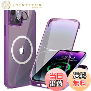 �y���������z�y���ʋ����K���X�E���ٓI�ȑϏՌ����zHAUTRKBG iPhone 14 Plus �p �P�[�X �N���A �S�ʕی� [MagSafe�Ή�] [�J�����t�C������] �M�����Ȃ� �\�t�gTPU�o���p�[ �}�O�Z�[�t ���C�����X
