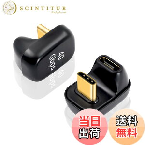 �y���������zDuttek 40Gbps USB C U���^�A�_�v�^�[ 100W 2�p�b�N 180�x�p�x�t�� USB Type C �I�X���X �����R�l�N�^�[ USB Type-c U���A�_�v�^Thunderbolt 3/4�Ή� MacBook Air/Pro/�m�[�g�p�\�R��/�g�ѓd�b�p