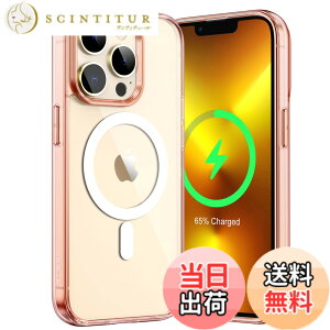 �y���������zJETech iPhone 13 Pro �}�O�l�b�g �P�[�X(6.1�C���`�p) MagSafe ���C�����X�[�d�Ή� �Ռ��z�� �o���p�[�J�o�[ �����h�~ �����o�b�N (���[�Y�S�[���h)