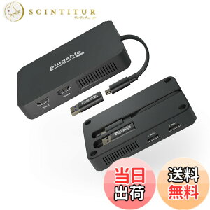 �y���������zPlugable USB-C HDMI �O���t�B�b�N�ϊ��A�_�v�^�[ ���j�^�[ 4 ��ڑ��\