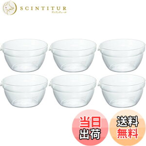 �y���������zHARIO(�n���I) ���{�� �ϔM�K���X�� �Ќ��{�E�� 400ml KB-40-BK 6�Z�b�g �N���A