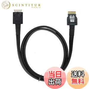 �y���������zcablecc OcuLink PCIe PCI-Express SFF-8611 4i to SFF-8654 �X�������C�� SSD �f�[�^�A�N�e�B�u�P�[�u�� 50cm