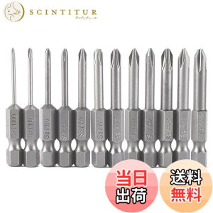 �y���������zLIKENNY 12�s�[�X ���C�N���X�w�b�h�h���C�o�[�r�b�g �Z�p�� 6.35mm S2�| �d���h���C�o�[�r�b�g �����h���C�o�[ �r�b�g �v���X�h���C�o�[�r�b�g PH0 PH1 PH2 �h�����r�b�g�H�� 50mm