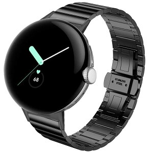 �y���������zMiimall For Google �O�[�O��Pixel Watch/Pixel Watch2/Pixel Watch 3 41mm��p�o���h�X�e�����X�o���h �r�W�l�X Google Pixel Watch 2 2023 Pixel Watch 1 2022 �����o���h ���� �����X�e�����X�o���h ���� ��