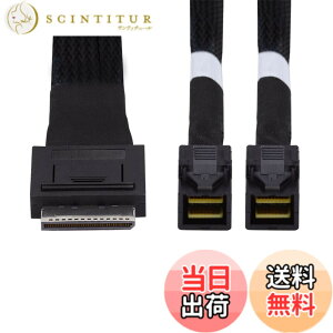 �y���������zNFHK OCuLink 50cm PCIe x SFF-8611 8���[�� x �f���A��SFF-8643 HD 4x SSD�f�[�^�p�A�N�e�B�u�P�[�u��