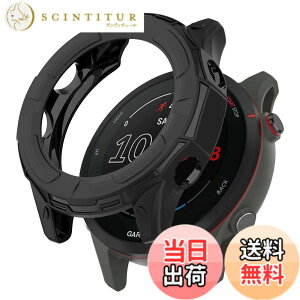 �y���������zHeeNia Garmin Forerunner 255/255 Music �Ή� �P�[�X �V���R���ގ� �ی�P�[�X �J�o�[ �Ռ��z�� ���y�� �_�� �Ռ��h�~ �C�菝�h�~ �ی�J�o�[ Garmin Forerunner 255/255 Music �p (�u���b�N)