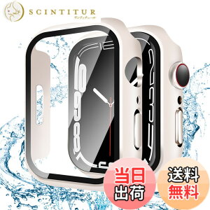 �y���������zYUGYUG �Ή� Apple Watch �P�[�X 40mm 41mm 42mm 44mm 45mm 46mm 49mm Apple Watch �J�o�[ PC�f�� �h�� IP68 ���{���Ɏq�� ��d�\�� �A�b�v���E�H�b�` �J�o�[ �S�ʕی� �����K���X �L�Y�h�~(Series 9/8/7 45