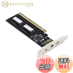 �y���������zNFHK PCIE PCI-Express 16x to Dual Oculink SFF-8612 SFF-8611 8X VROC�A�_�v�^�[ ���C���{�[�hSSD�O���t�B�b�N�X�J�[�h�p