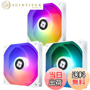 �y���������zThermalright TL-C12CW-S CPU�t�@�� 120mm ARGB�P�[�X�N�[���[�t�@���A4�s��PWM�É��R���s���[�^�t�@���AS-FDB�x�A�����O�t���A�ő�1500RPM��p�t�@���i3�j