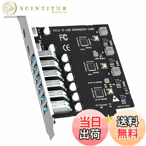 �y���������zGLOTREND U6A2C 8 �|�[�g PCIe ���݃J�[�h�AType-C 2 �|�[�g�{Type-A 6 �|�[�g�iUSB 3.2 Gen 1�j�AWindows/Linux �Ή��iMac OS ��Ή��j