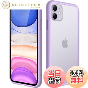 �y���������zJETech �}�b�g�P�[�X iPhone 11 6.1�C���` �ϏՌ����~���^���[�O���[�h�̗����h�~ ������̔������̔w�ʓd�b�J�o�[ �w��h�~ (���C�g�p�[�v��)