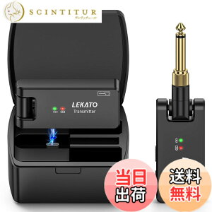 �y���������zLEKATO �M�^�[ ���C�����X �M�^�[���C�����X�V�X�e�� ws-100 ���C�����X �x�[�X �G���L�M�^�[ ����M�@ 3.5mm��6.35mm ���m�����v���O�t�� 2.4GHz 4�`�����l�� USB�[�d �y�� �R���p�N�g 190