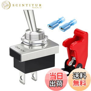 �y���������zKILIGEN �������g�O���X�C�b�` 25A 12VDC/15A 24VDC/10A 250VAC/ 15A 125VAC SPST �I��/�I�t 2�s�� 2�|�W�V���� ���b�J�[�X�C�b�` ���S�J�o�[�t�� �����ԗp KN3D-101