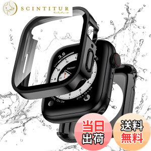 �y���������z�y�t���J�o�[�ی�zKawoco �A�b�v���E�H�b�` �h�� �J�o�[ Apple Watch SE Series 6 5 4 �Ή� 44mm �P�[�X 2 in 1 �O��̕ی� ��d�\�� �ϏՌ� iWatch ��̌^ �P�[�X 44mm �u���b�N