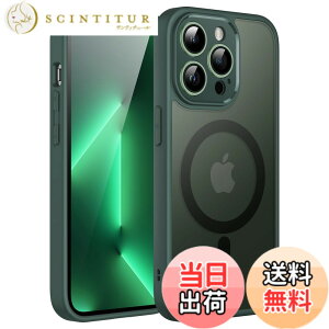 �y���������zJETech iPhone 13 Pro 6.1�C���`�p �}�O�l�b�g �P�[�X MagSafe�ɑΉ� �������̃}�b�g�w�� �J���������Y ���S�ی� ���^ �ϏՌ� �J�o�[ (�~�b�h�i�C�g�O���[��)