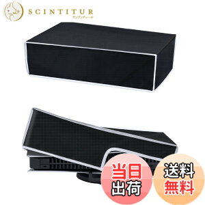 �y���������zMcbazel PS5�J�o�[���u�� �_�X�g�J�o�[ PS5�R���\�[���ی�J�o�[ ���� �z�R���h�~ ����h�~ �E���ȒP PS5�ʏ�ŁiUHD�j�ƃf�W�^���œK�p -�u���b�N&�z���C�g �yPS5 Slim�ɂ͑Ή����Ă�